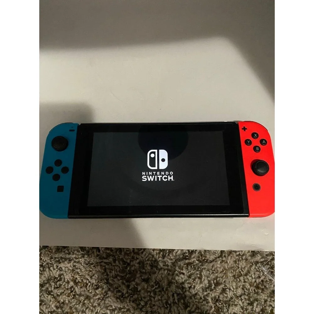 Nintendo Switch 1 neon Red Blue 32GB Handheld Console + Dock Complete In Box